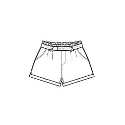 Marisse Women's Shorts L-Sh-4002 Off White