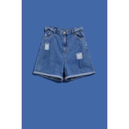 Marisse Women's Shorts L-Sh-4004 Blue