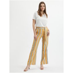 Orsay Orange Women's Striped Linen Trousers - Ladies