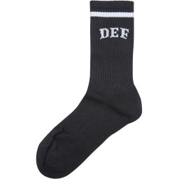 DEF College Socks Black