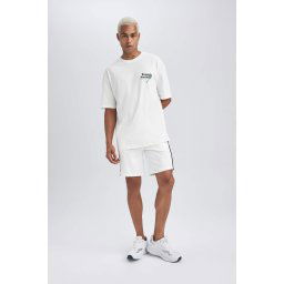 DEFACTO Standard Fit Thin Sweatshirt Fabric Short