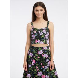 Orsay Black Women's Floral Top - Women's