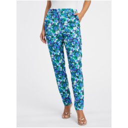 Orsay Green-Blue Women's Floral Trousers - Women's