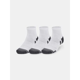 Under Armour Socks UA Performance Cotton 3p Qtr-WHT - unisex