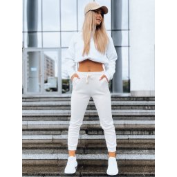 Dresowe spodnie damskie JAMES beżowe Dstreet
