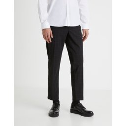 Celio Plaid Trousers Fonoel - Men's