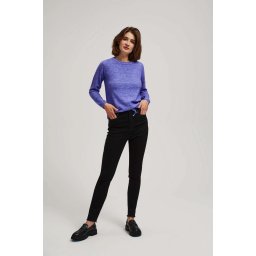 Marisse Mid-Rise Skinny Jeans Black
