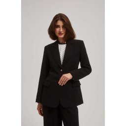 Marisse Single-Breasted Black Jacket