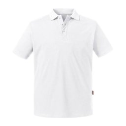 Biała koszulka męska polo Pure Organic Russell