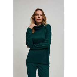 Marisse Blouse With A Loose Turtleneck