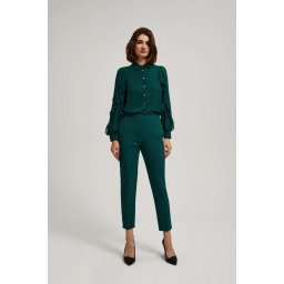 Marisse Emerald Green 7/8 Leg Crease Trousers