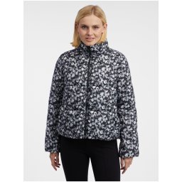 Orsay Grey-Black Women's Patterned Quilted Jacket - Women's