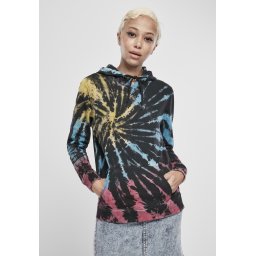 Women's Dye Hoody Tie Black