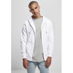 Basic Terry Zip Hoody white