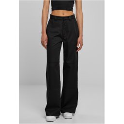 Women's work trousers with straight legs black