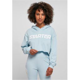 Women's Cropped Hoody Starter Ice-Blue