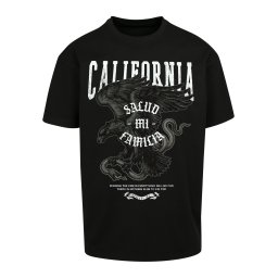 Black oversize T-shirt La Familia Heavy