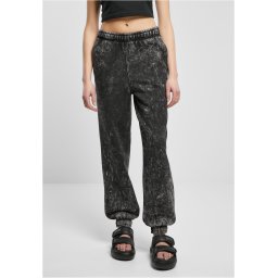 Women's towels washed trousers black