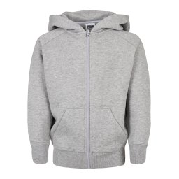 Boys' zip-up sweatshirt grey