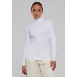Women's knitted turtleneck white