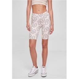 AOP Tech Cycle Women's High-Waisted Softseagrassflower Shorts