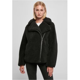 Women's Sherpa Biker Jacket black