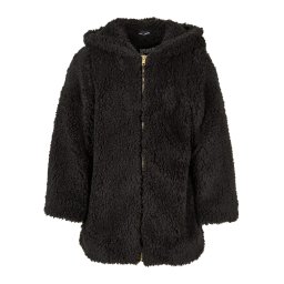 Sherpa jacket for girls black