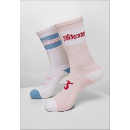 Trust Wanted Socks 2-Pack Light Pink/White