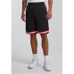 Stripes Mesh Shorts blkredwht