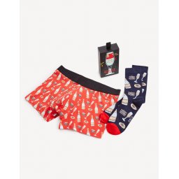Celio Boxers & Socks in Gift Wrap - Mens