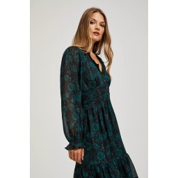 Marisse Chiffon Dress With A Floral Pattern