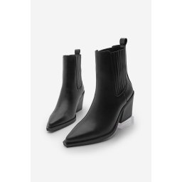 Marjin Women's Pointed Toe Western Boots Erbe Black