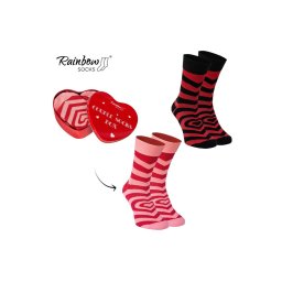 ZOOKSY/RAINBOW SOCKS Чорапи COUPLE BOX 2 чифта Box Heart Rainbow Socks