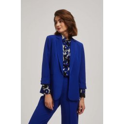 Marisse Smooth Jacket With 3/4 Sleeves, Blue