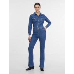 Orsay Blue Women's Denim Jumpsuit - Women's
