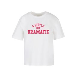 Women's T-shirt A Little Bit Dramatic - white