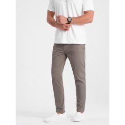 Ombre Men's tailored chino pants - dark beige