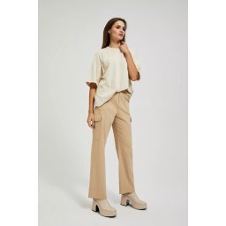 Marisse Women's Trousers L-Sp-4308 Beige