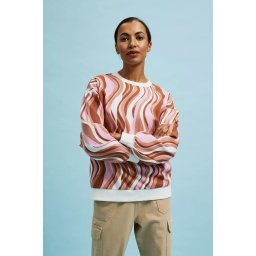 Marisse Women's Sweatshirt L-Bl-4314 L.Brown