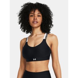 Under Armour Bra UA Infinity Mid 2.0 Rib Bra-BLK - Women