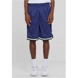 Men's Stripes Mesh Shorts - Navy Blue/Black/White
