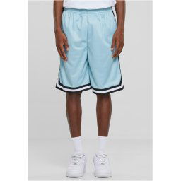 Men's Stripes Mesh Shorts - Ocean Blue/Black/White
