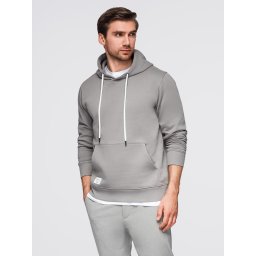 Ombre Men's kangaroo hooded sweatshirt - gray