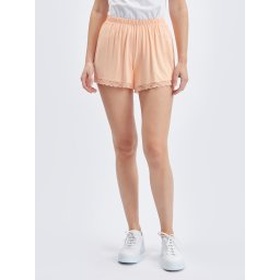 Women's apricot shorts with lace ORSAY