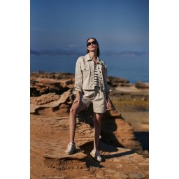 Marisse Women's Shorts L-Sh-4304 L.Beige