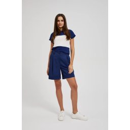 Marisse Women's Shorts L-Sh-4317 Navy