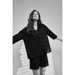 Marisse Women's Shirt L-Ko-4340 Black
