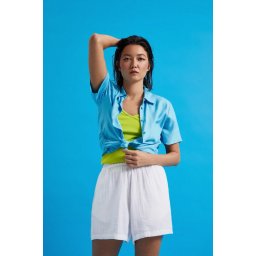 Marisse Women's Shorts L-Sh-4312 White