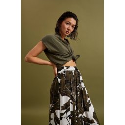 Marisse Women's Shirt L-Ko-4363 D.Olive