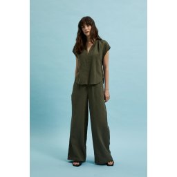 Marisse Women's Trousers L-Sp-4339 D.Olive